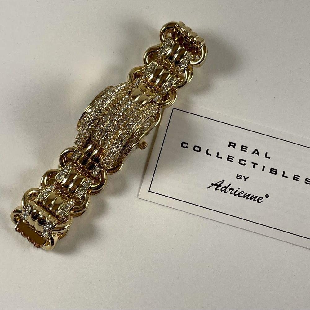 Real Collectibles Yellow Gold Crystal Watch